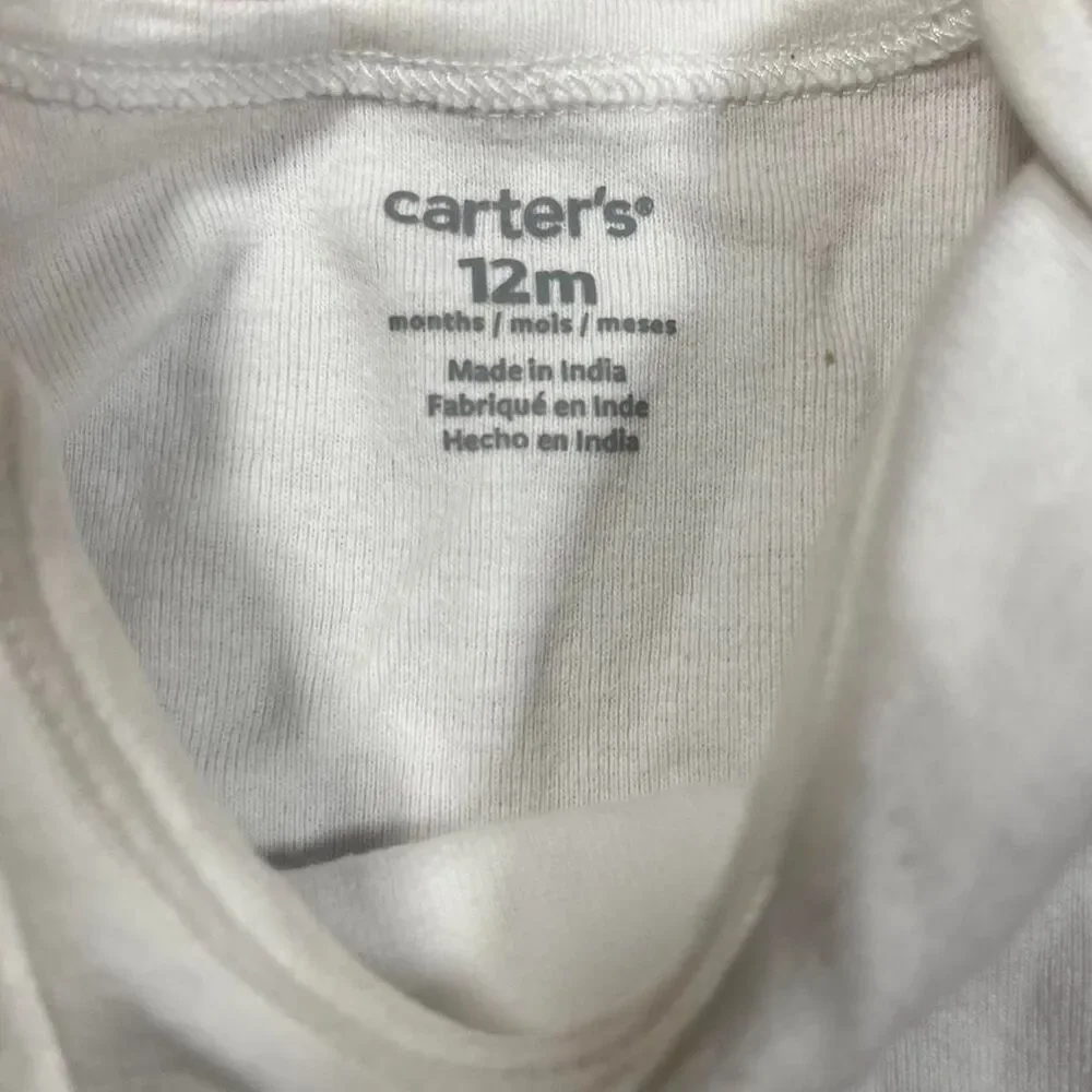 Carter-s White Sleepsuits-babygrows